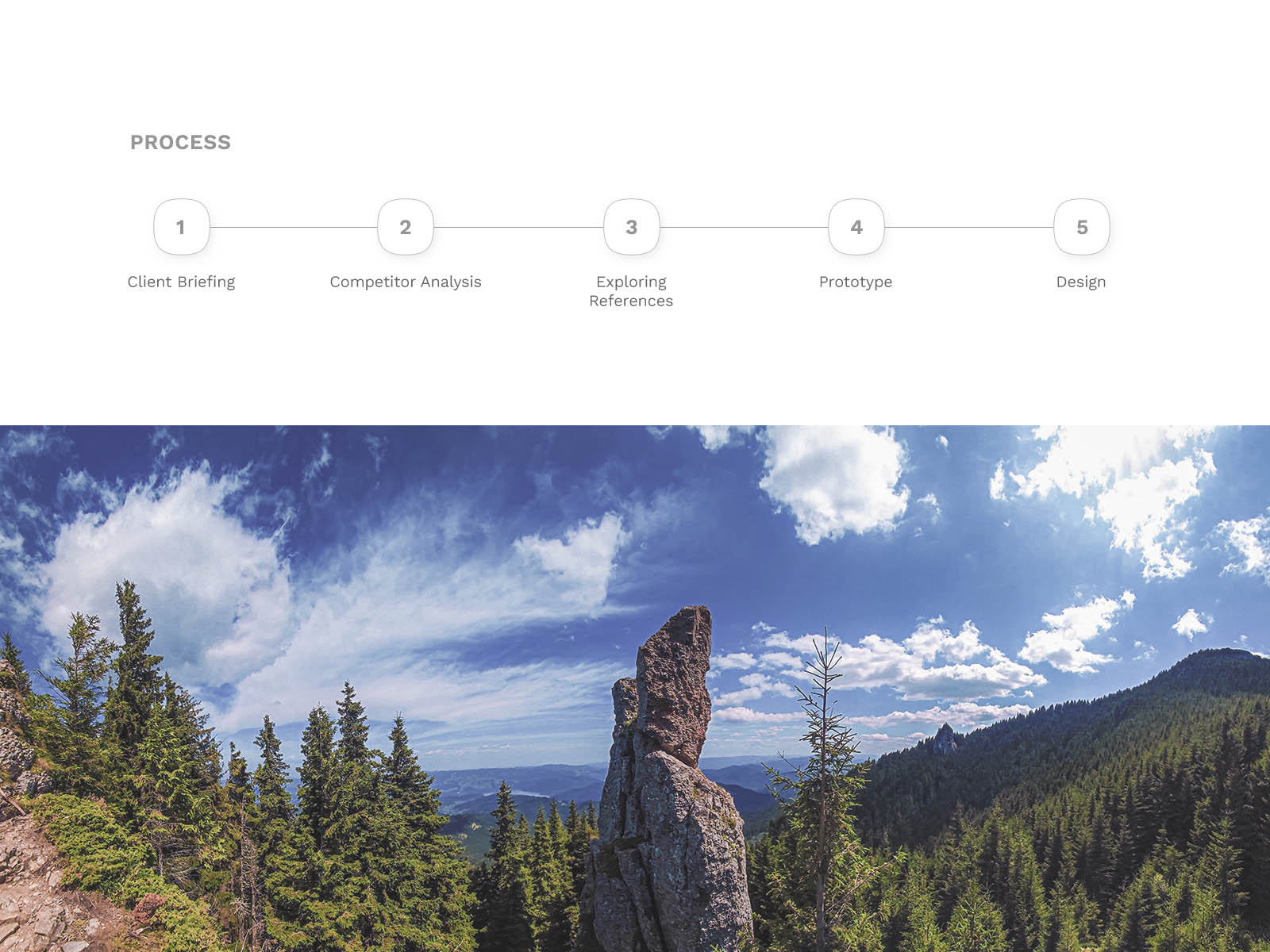 Displaying the design process