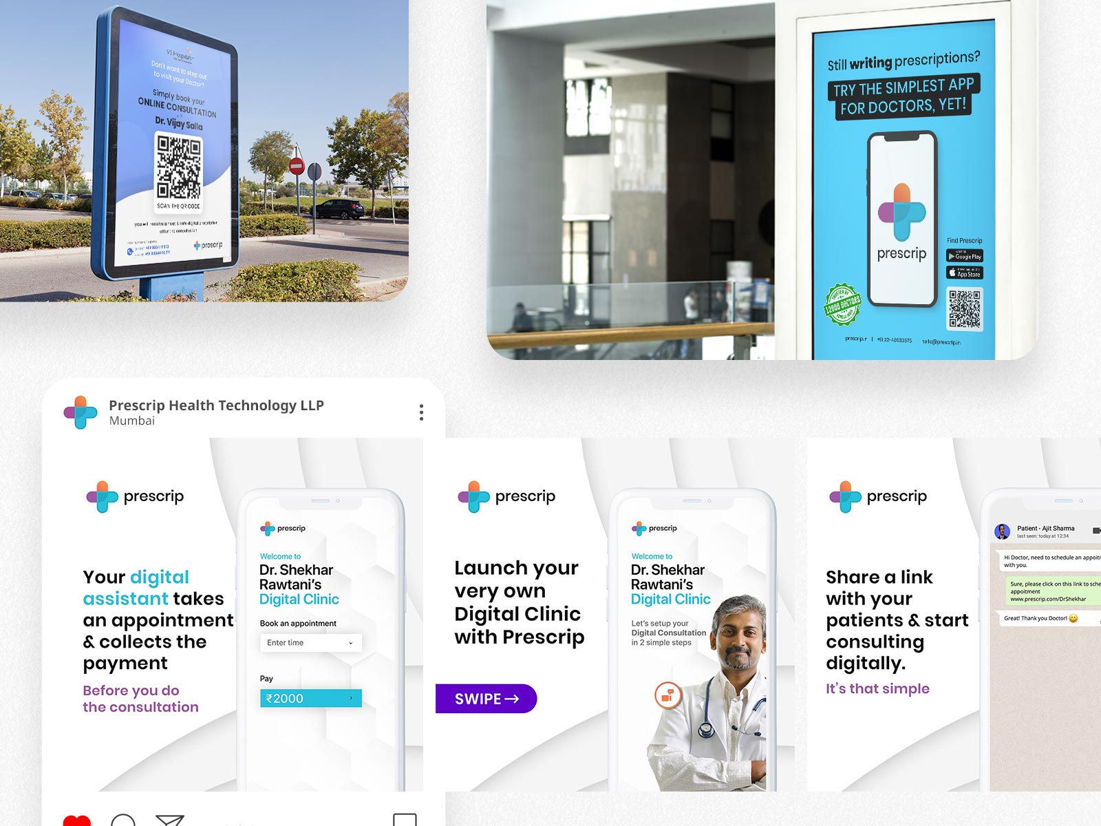 Branding and Social Media Marketing content for Prescrip