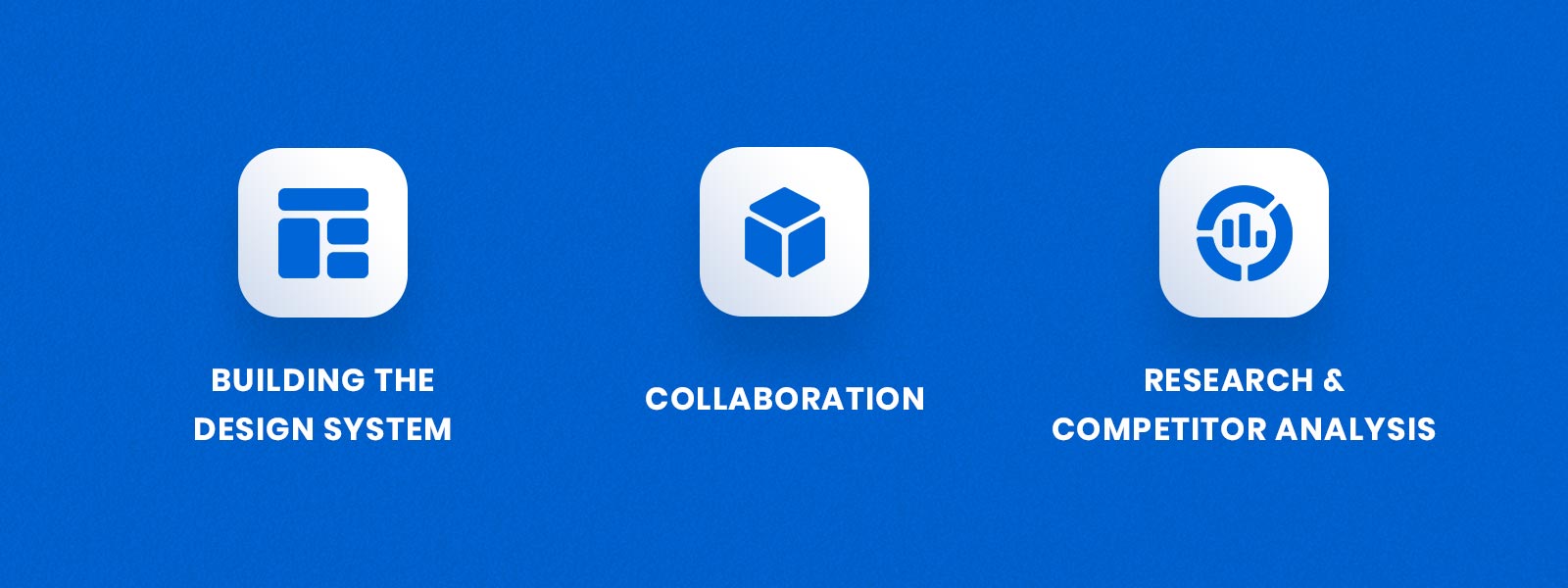 My roles includes Building a Design System, Collaboration & Research & Competitor Analysis.